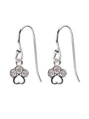 Sparkle Paw Hanging Earrings