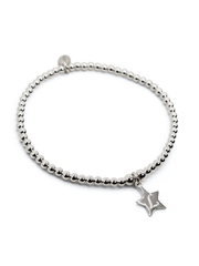 Engraved Initial Star Bracelet