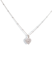 Engraved Initial Heart Necklace