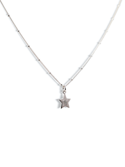 Engraved Initial Star Necklace