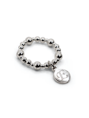 Engraved Popcorn Disc Ring