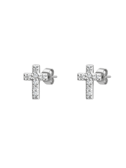 Sparkle Cross Studs