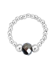 Twilight Glass Bead Ring