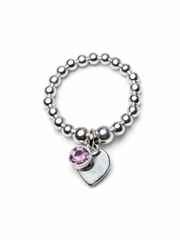 Alexandrite June Birthstone Heart Ring