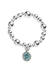 Aquamarine March Birthstone Ring