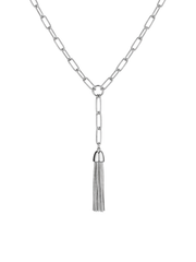 Paper Chain Tassel Necklace