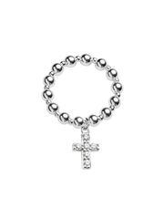 Sparkle Cross Popcorn Ring