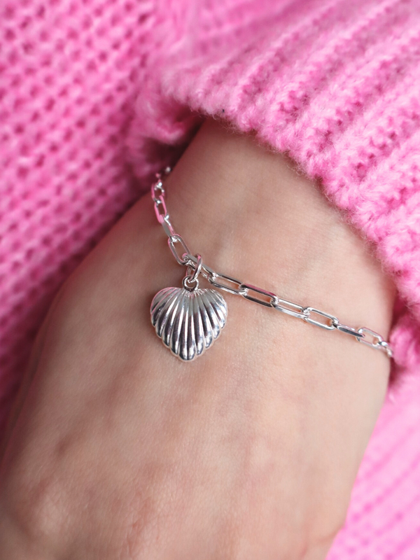 Luxury Mini Paper Chain Shell Heart Bracelet