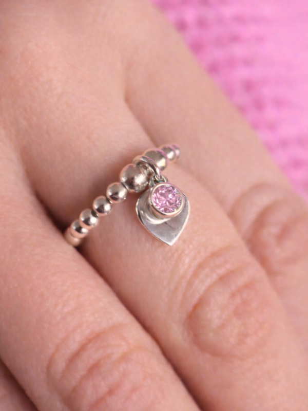 Alexandrite June Birthstone Heart Ring