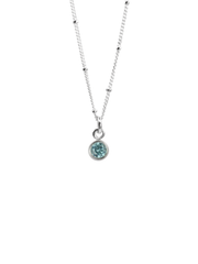 Aquamarine March Birthstone Necklace
