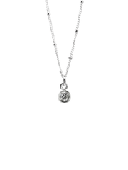 Diamond April Birthstone Necklace