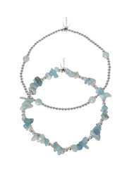 Aqua Marine Anklet Stack