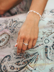 Florence Rose Quartz Popcorn Bracelet