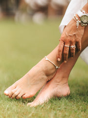 Millie Mother of Pearl Anklet Heart