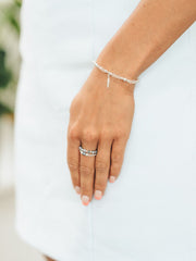 Gabriella Clear Feather Bracelet