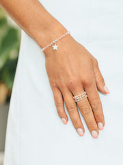 Cassie Clear Star Bracelet