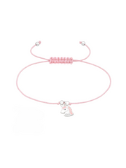 Outlet - Pink Rope Unicorn Bracelet